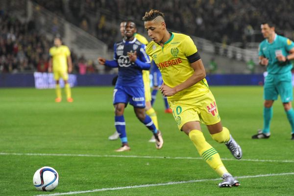 Yacine Bammou lors du match aller contre Bastia à la Beaujoire le 28 novembre 2015