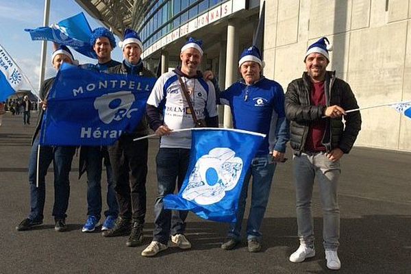 Lyon - les supporteurs de Montpellier arrivent au stade pour la finale contre les Harlequins - 13 mai 2016.