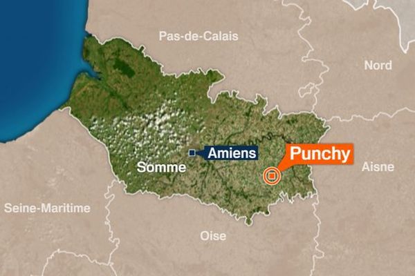 Carte Punchy dans la Somme.