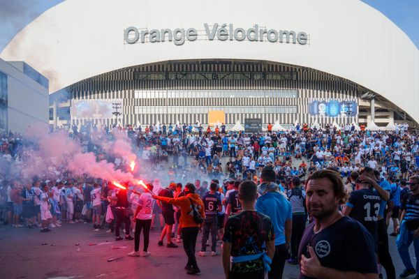 Les supporters de l'OM réagissent aux potentiels maillots de la saison 2024-2025. (Photo d'illustration)