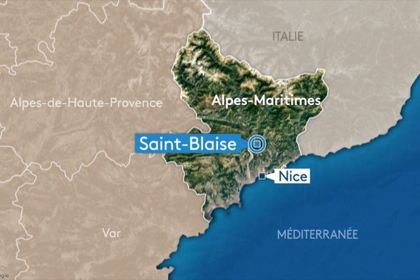 La commune de Saint-Blaise, dans les Alpes-Maritimes.