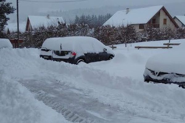 La neige est tombée en abondance sur le plateau du Vercors, en Isère.