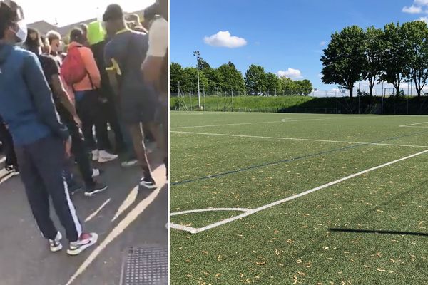 Un match de foot s'est joué ce weekend à Amiens, en dépit des interdictions sanitaires.