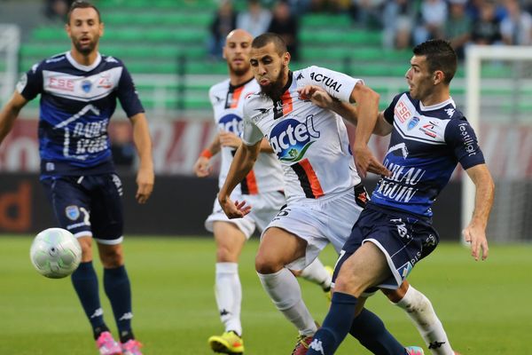 Laval et Troyes lors du match aller le 22 août 2014