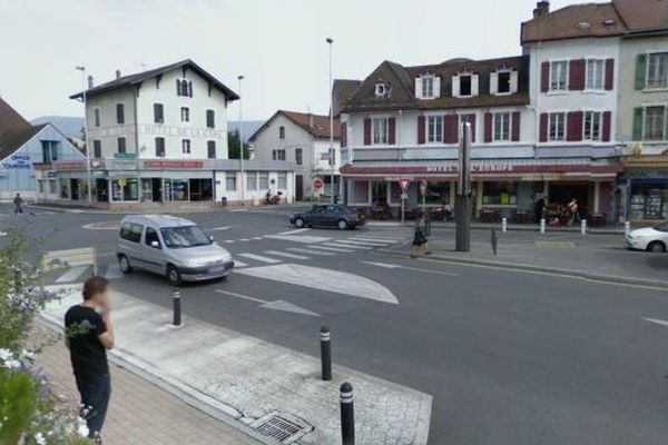 Le secteur de la gare à Annemasse où une femme a été tuée