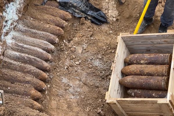 Les obus datant de la Première Guerre mondiale découverts à Levergies dans l'Aisne