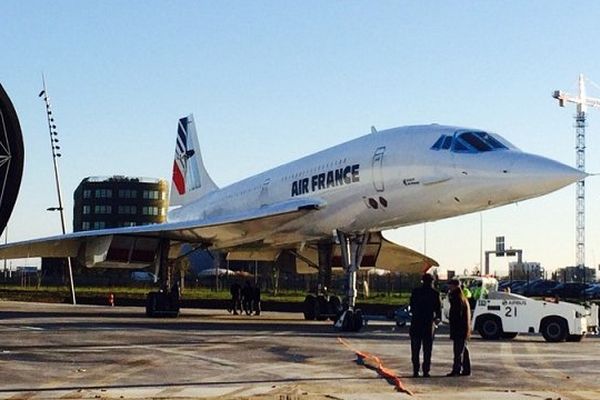 Ce Concorde, le deuxième à entrer à Aéroscopia a fait son dernier vol Paris-Toulouse en 2003.