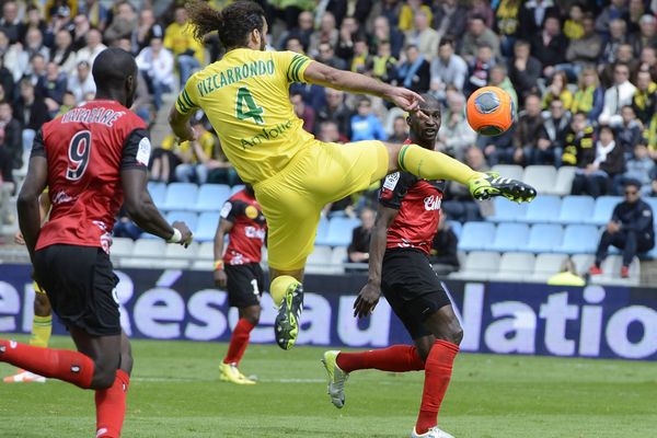 Vizcarrondo lors de la rencontre FC Nnates - EA Guingamp le 13 avril 2014 à La Beaujoire