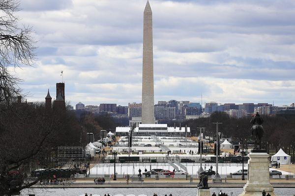 Les préparatifs de la cérémonie d'investiture de Donald Trump.