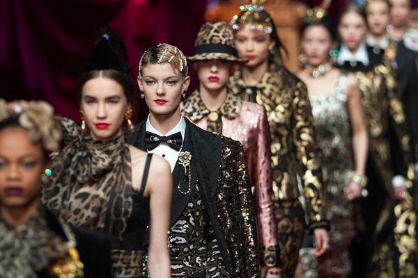 Défilé Dolce et Gabbana à la fashion week de Milan, le 24 février 2019