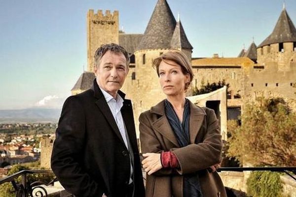 Meurtres à Carcassonne avec Rebecca Hampton et Bruno Wolkowitch, samedi à 20h45 sur France 3.