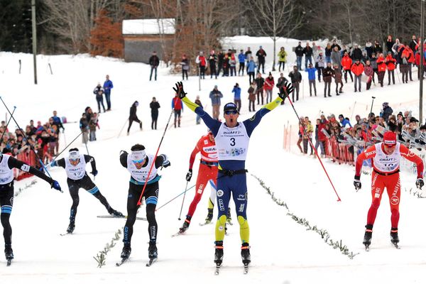 Ivan Perrillat Boiteux, vainqueur de la Transju 2018 à Chaux-Neuve