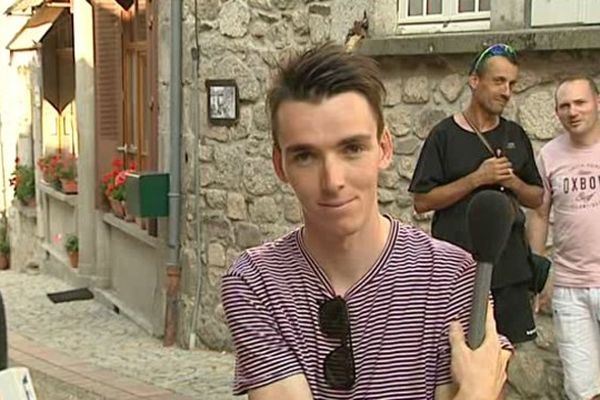 Le 5 août 2015, Romain Bardet (AG2R-La Mondiale) était dans le Cantal pour le critérium de Marcolès.