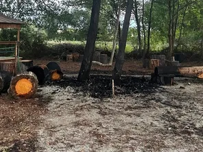 Dans la nuit du 13 au 14 septembre, un incendie s'est déclaré au Parc Aventure de Moriani-Plage.