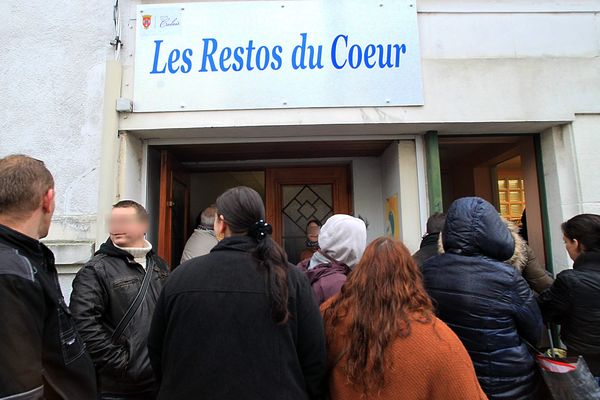 Une antenne des Restos du Coeur à Calais.