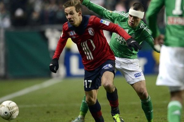 Benoît Pedretti (LOSC) face à Saint-Etienne en janvier dernier. 