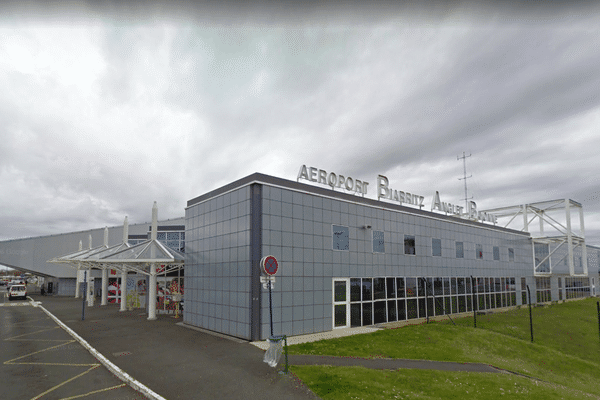 L'aéroport de Biarritz. 