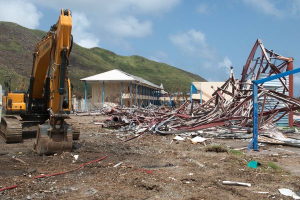 L'île de St Martin a été dévastée par l'ouragan Irma le 6 septembre 2017.