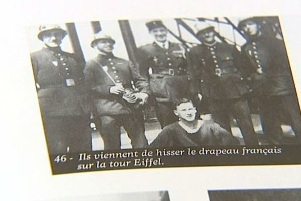 Marcel Conversy, qui a fini sa carrière au centre de secours et d'incendie de Sens, dans l'Yonne, a fait partie d'un commando de pompiers qui a hissé un drapeau français sur la tour Eiffel le 25 août 1944.