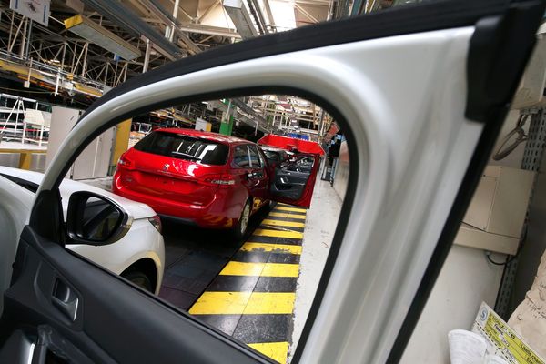 L'usine PSA de Sochaux dans le Doubs. 