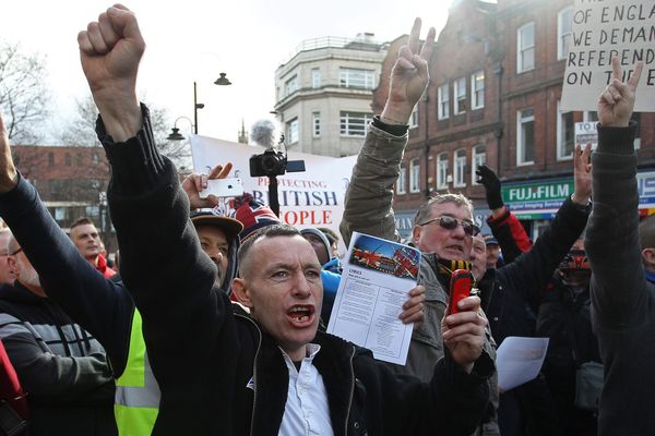 Manifestation Pediga en février 2015 à Newcastle (Angleterre).