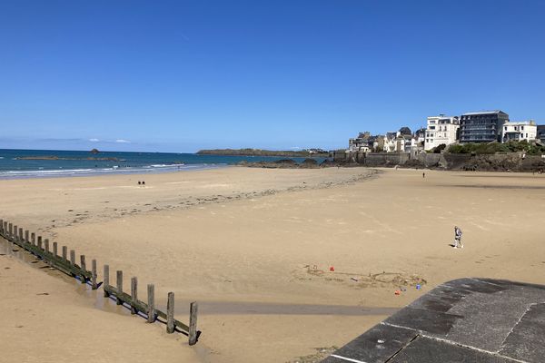 La plage de Rochebonne à Saint-Malo