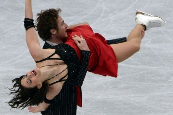 Nathalie Pechalat et Fabian Bourzat le 28 mars 2014 au Japon