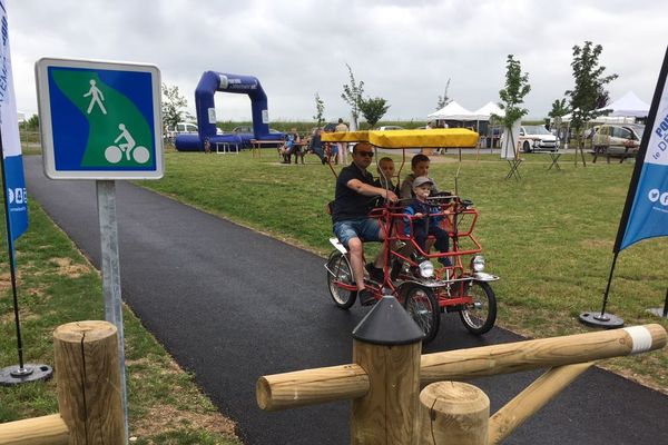 La Voie verte Saint-Yan/Paray-le-Monial a été inaugurée samedi 26 mai 2018. 