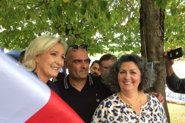 Visite de Marine Le Pen à Cublac en Corrèze