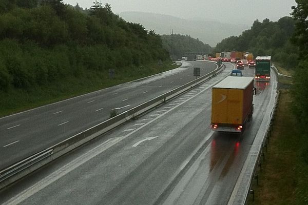 Embouteillage sur l'A20 à hauteur de Razés