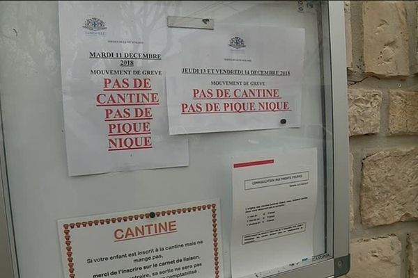 Pas de cantine ce jeudi 13 décembre à l'école de la Pointe Rouge à Marseille.