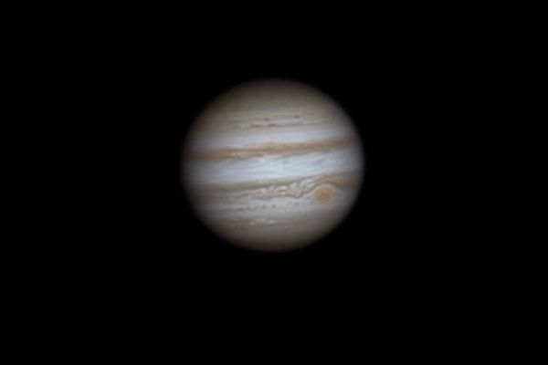 Jupiter au téléscope (Image d'illustration)