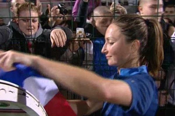 Gaëtane Thiney a marqué le cinquième des six buts de l'Equipe de France