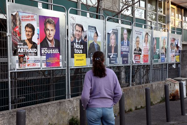 Panneaux affichage candidats à la présidentielle 2022