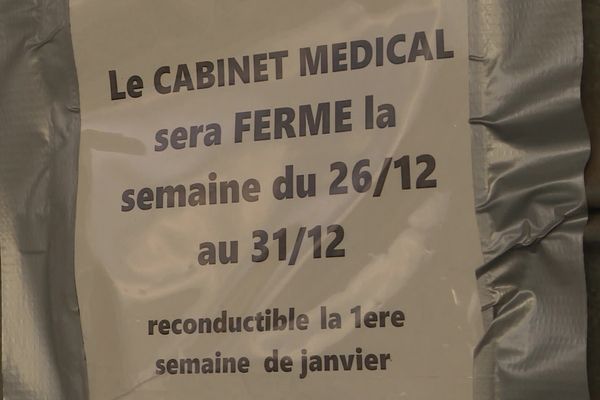 Le collectif Médecins pour demain appelle à la fermeture des cabinets jusqu'à la fin de l'année.