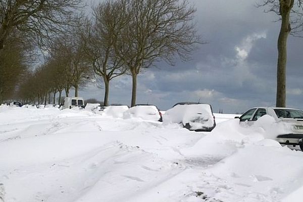 Route de Douvres-la-Délivrande, mercredi 13 mars