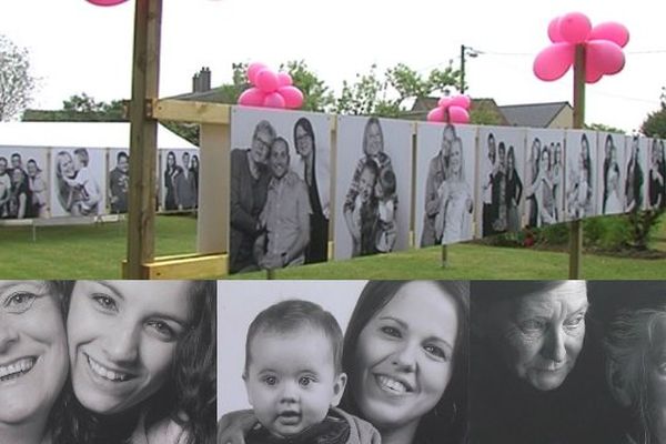 Les photos exposées dans un village à Ferques (Pas-de-Calais).