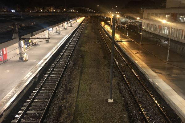 La gare de Mulhouse , le 9 décembre dernier 