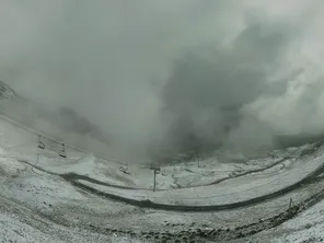 La station de Cauterets s'est parée de blanc.