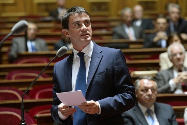 Manuel Valls au Sénat le 27 octobre 2014