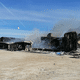 En avril 2023, les bâtiments du plateau de Beille sont réduits en cendres.