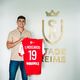 Le brésilien Gabriel Moscardo arrive au Stade de Reims.