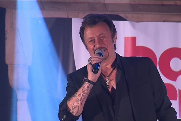 Richy, le sosie officiel de Johnny Hallyday. 