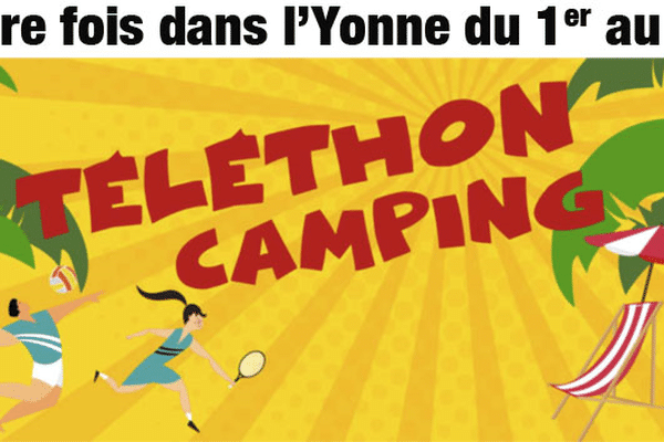 Affiche du Téléthon camping 2022