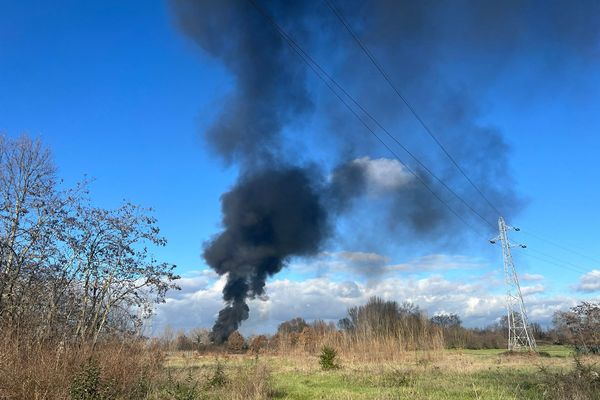 Le panache noir est soudainement apparu dans le nord de Toulouse (Haute-Garonne) peu après 15 h dans la journée du mercredi 24 janvier 2024.