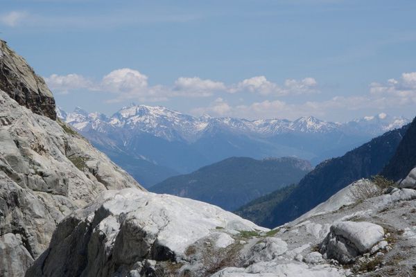 Le massif des Ecrins, dans les Hautes-Alpes.