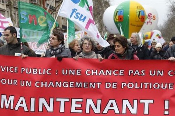 Manifestation de fonctionnaires en 2013