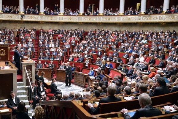 Le Premier ministre Manuel Valls à l'Assemblée nationale le 8 avril 2014  