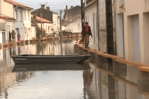 Inondations à Saintes en mars 2024.