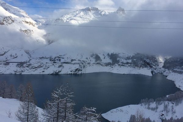 Tignes sous la neige